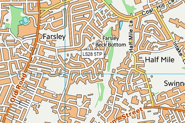 LS28 5TP map - OS VectorMap District (Ordnance Survey)