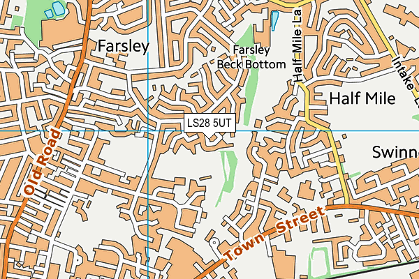 LS28 5UT map - OS VectorMap District (Ordnance Survey)