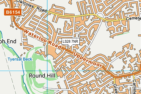 LS28 7NR map - OS VectorMap District (Ordnance Survey)