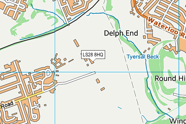 LS28 8HQ map - OS VectorMap District (Ordnance Survey)