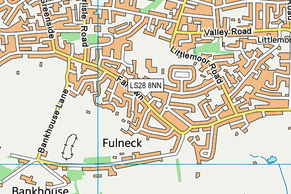 LS28 8NN map - OS VectorMap District (Ordnance Survey)