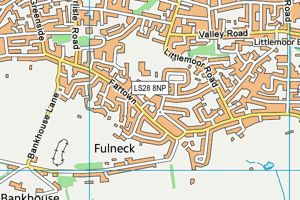 LS28 8NP map - OS VectorMap District (Ordnance Survey)