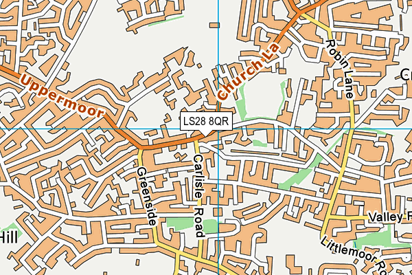 LS28 8QR map - OS VectorMap District (Ordnance Survey)