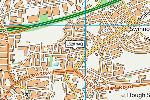 Altered Image Gym map (LS28 9AQ) - OS VectorMap District (Ordnance Survey)