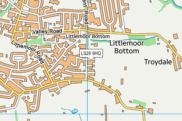 LS28 9HQ map - OS VectorMap District (Ordnance Survey)