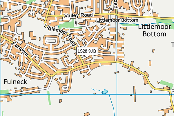 LS28 9JQ map - OS VectorMap District (Ordnance Survey)