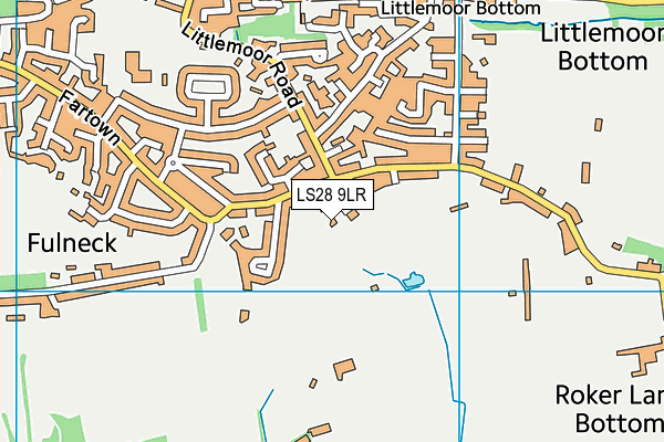 LS28 9LR map - OS VectorMap District (Ordnance Survey)