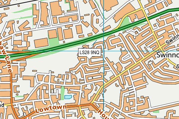 LS28 9NQ map - OS VectorMap District (Ordnance Survey)