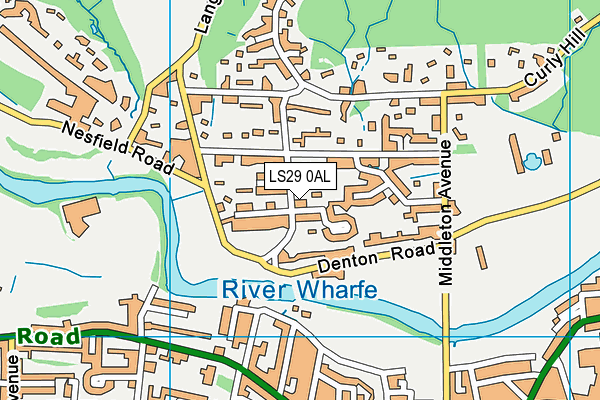 LS29 0AL map - OS VectorMap District (Ordnance Survey)