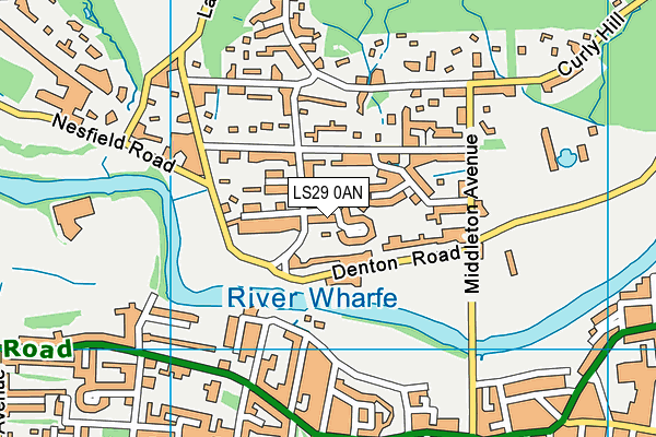 LS29 0AN map - OS VectorMap District (Ordnance Survey)