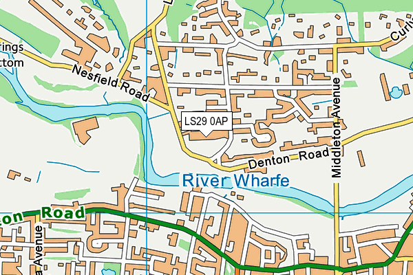 LS29 0AP map - OS VectorMap District (Ordnance Survey)