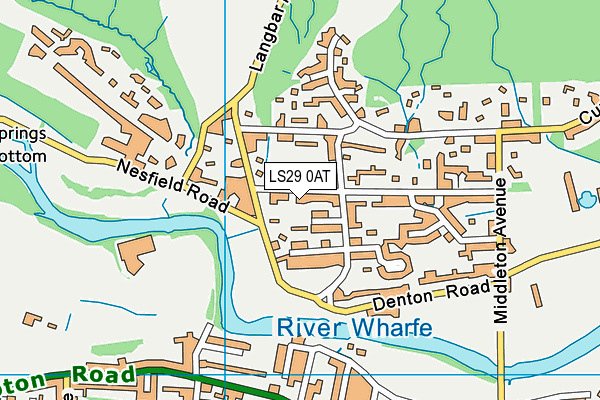 LS29 0AT map - OS VectorMap District (Ordnance Survey)