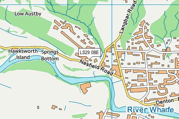 LS29 0BE map - OS VectorMap District (Ordnance Survey)