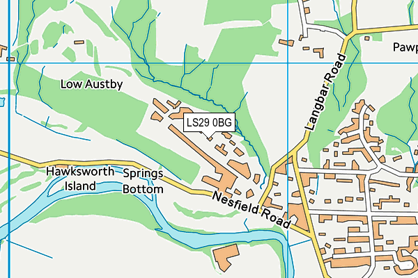 LS29 0BG map - OS VectorMap District (Ordnance Survey)