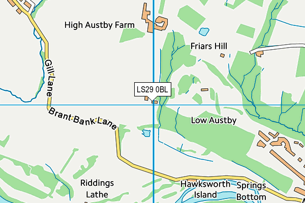 LS29 0BL map - OS VectorMap District (Ordnance Survey)