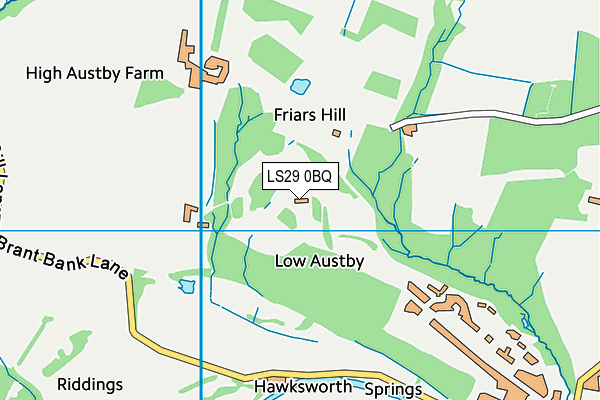 LS29 0BQ map - OS VectorMap District (Ordnance Survey)