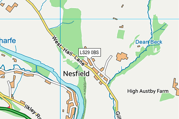 LS29 0BS map - OS VectorMap District (Ordnance Survey)