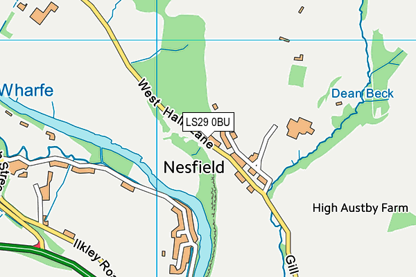 LS29 0BU map - OS VectorMap District (Ordnance Survey)