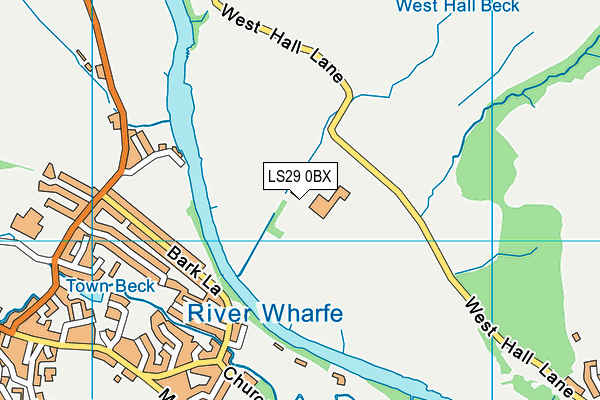 LS29 0BX map - OS VectorMap District (Ordnance Survey)