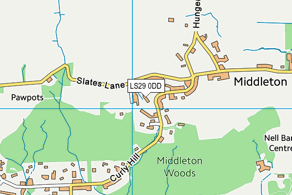 LS29 0DD map - OS VectorMap District (Ordnance Survey)