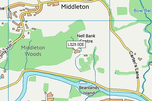 LS29 0DE map - OS VectorMap District (Ordnance Survey)