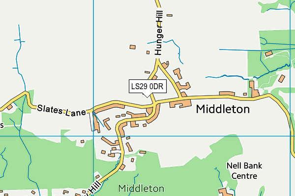 LS29 0DR map - OS VectorMap District (Ordnance Survey)