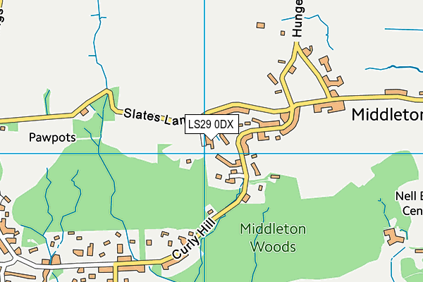 LS29 0DX map - OS VectorMap District (Ordnance Survey)