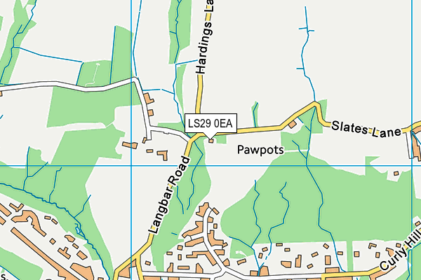 LS29 0EA map - OS VectorMap District (Ordnance Survey)