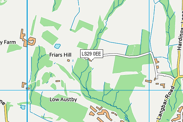 LS29 0EE map - OS VectorMap District (Ordnance Survey)