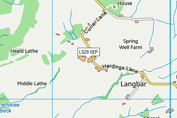 LS29 0EP map - OS VectorMap District (Ordnance Survey)