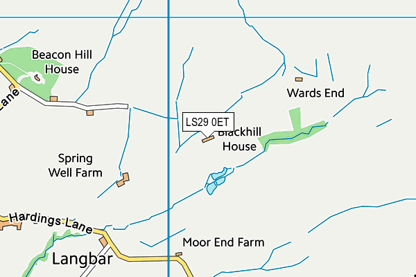 LS29 0ET map - OS VectorMap District (Ordnance Survey)