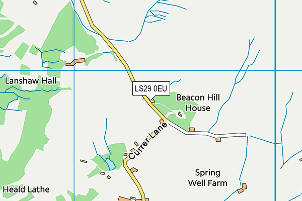 LS29 0EU map - OS VectorMap District (Ordnance Survey)