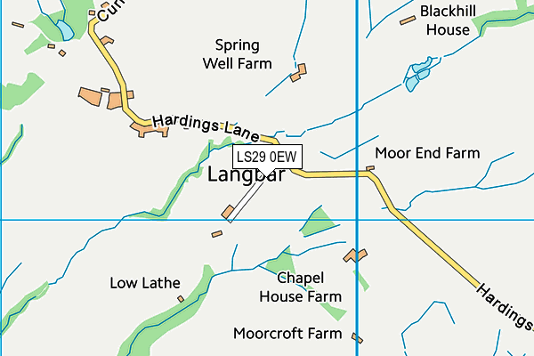 LS29 0EW map - OS VectorMap District (Ordnance Survey)