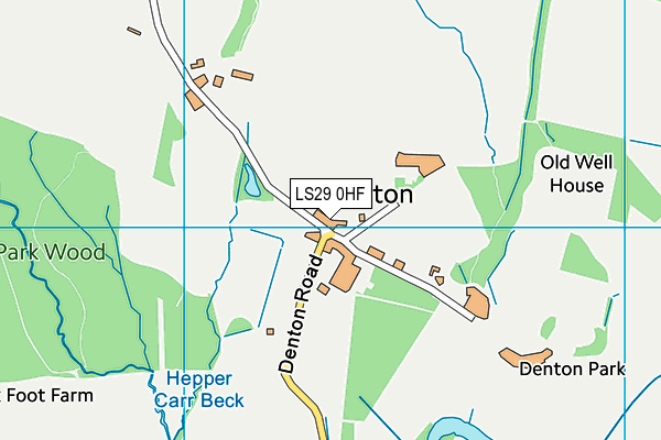 LS29 0HF map - OS VectorMap District (Ordnance Survey)