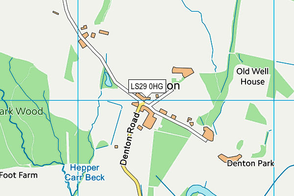 LS29 0HG map - OS VectorMap District (Ordnance Survey)