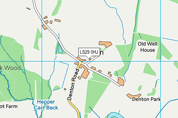 LS29 0HJ map - OS VectorMap District (Ordnance Survey)