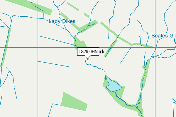 LS29 0HN map - OS VectorMap District (Ordnance Survey)