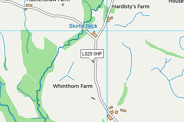 LS29 0HP map - OS VectorMap District (Ordnance Survey)