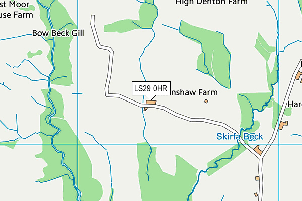 LS29 0HR map - OS VectorMap District (Ordnance Survey)