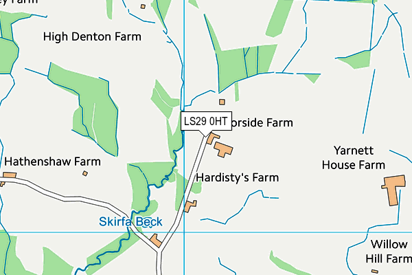 LS29 0HT map - OS VectorMap District (Ordnance Survey)