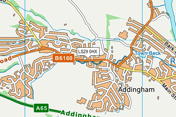 LS29 0HX map - OS VectorMap District (Ordnance Survey)