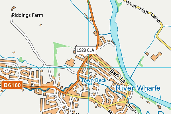 LS29 0JA map - OS VectorMap District (Ordnance Survey)