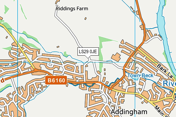 LS29 0JE map - OS VectorMap District (Ordnance Survey)