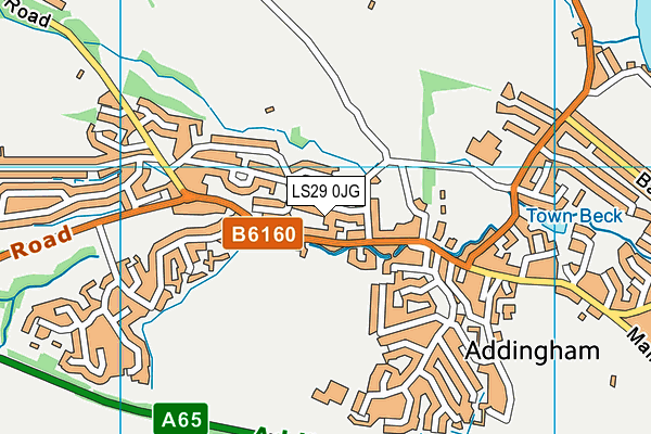 LS29 0JG map - OS VectorMap District (Ordnance Survey)