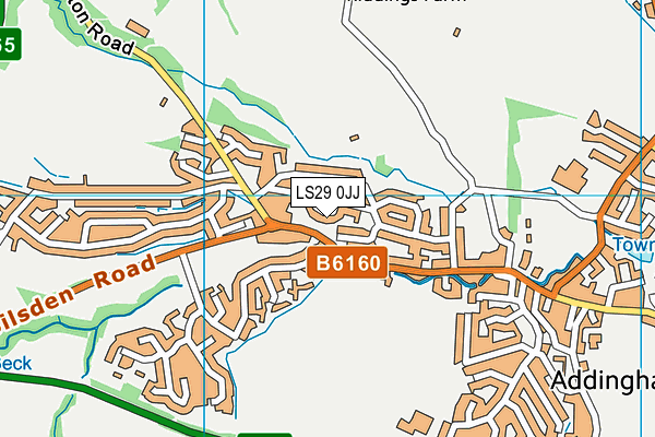 LS29 0JJ map - OS VectorMap District (Ordnance Survey)