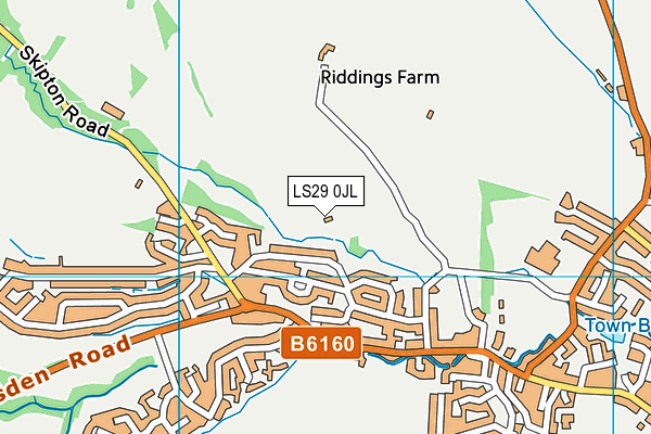 LS29 0JL map - OS VectorMap District (Ordnance Survey)