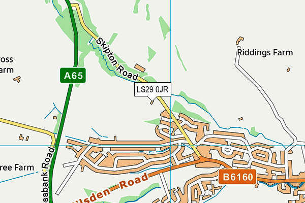 LS29 0JR map - OS VectorMap District (Ordnance Survey)