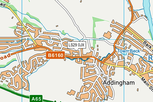 Map of BROOKS COURT MANAGEMENT (ADDINGHAM) LIMITED at district scale