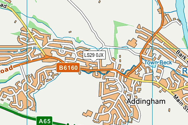 LS29 0JX map - OS VectorMap District (Ordnance Survey)