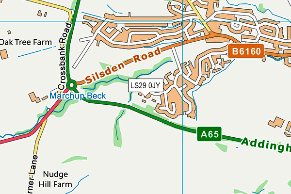 LS29 0JY map - OS VectorMap District (Ordnance Survey)